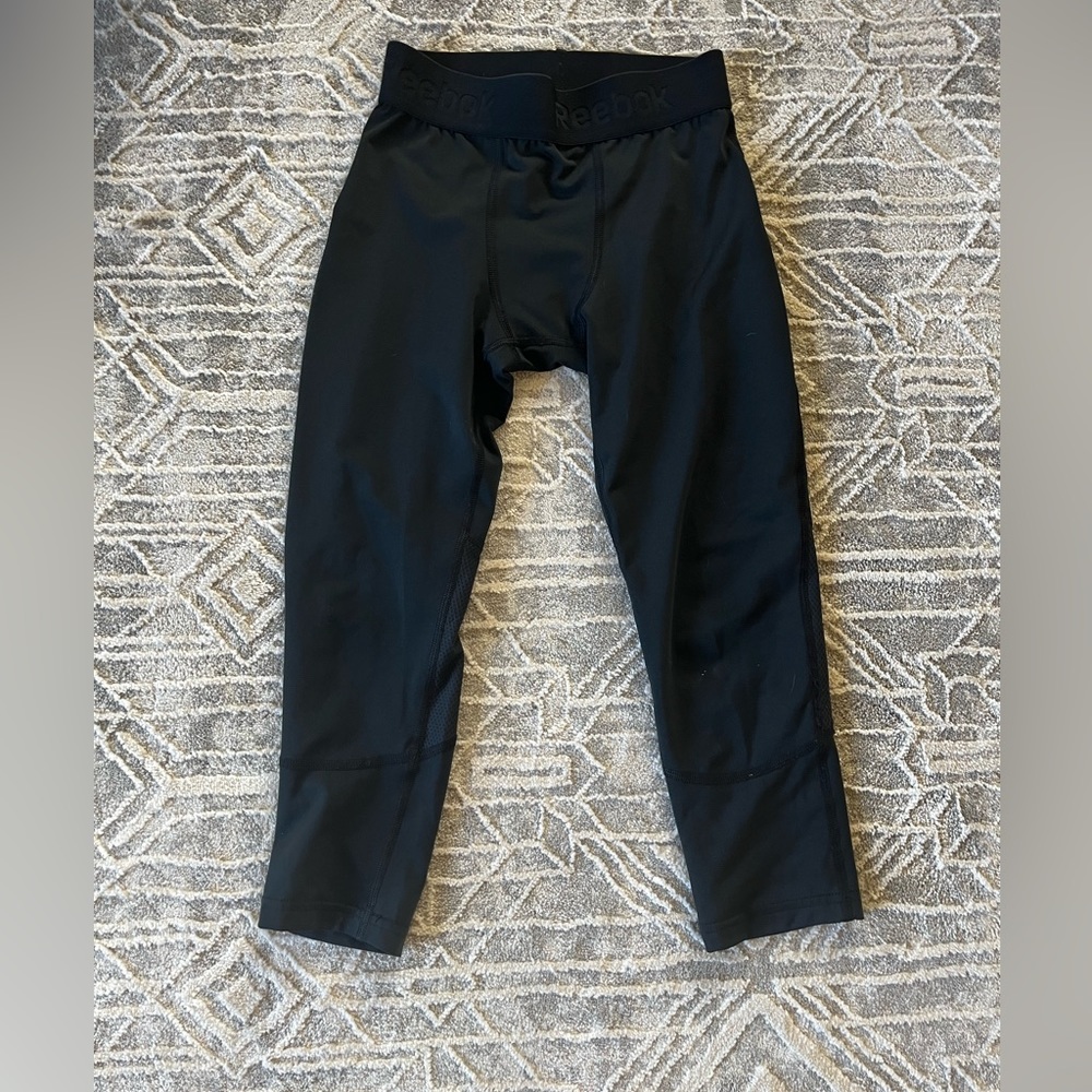 Reebok Boy's Compression Tights, black, Size Small